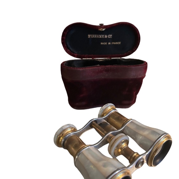 Tiffany & Co Antique Rare And Exquisite Opera Binoculars and Case MOP - Picture 6 of 8